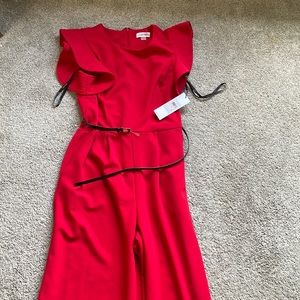 Red DKNY Jumpsuit